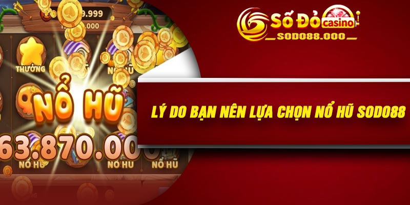 Lý do bạn nên lựa chọn nổ hũ Sodo88